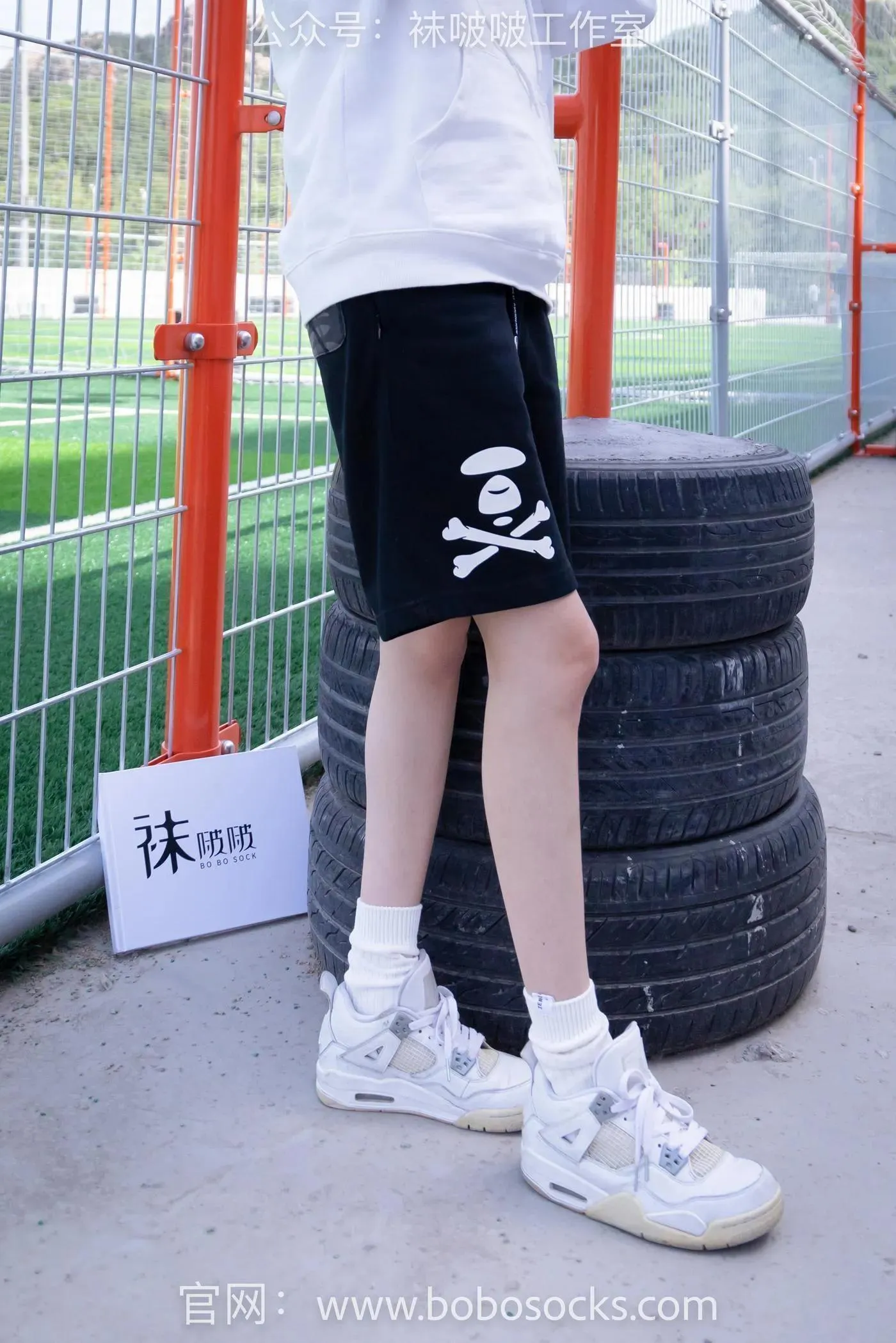 [BoBoSocks袜啵啵]NO.103 稚予-AJ篮球鞋、白棉袜、裸足 [134P]插图